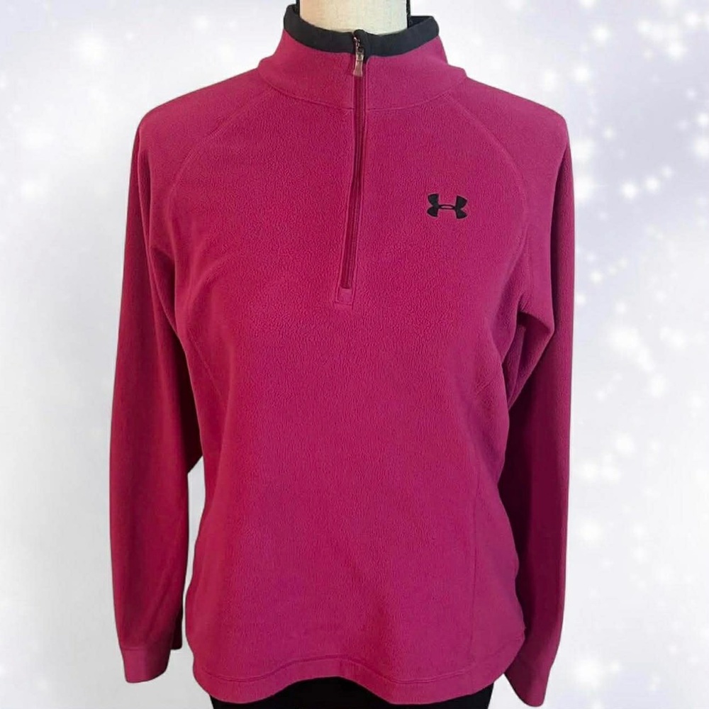 Under Armour Hot Pink Quarter-Zip Pullover